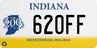 IN license plate 620FF