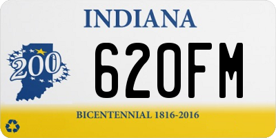 IN license plate 620FM