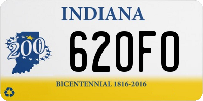 IN license plate 620FO