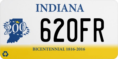 IN license plate 620FR