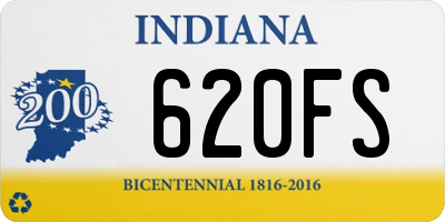 IN license plate 620FS