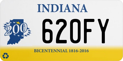 IN license plate 620FY