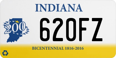 IN license plate 620FZ