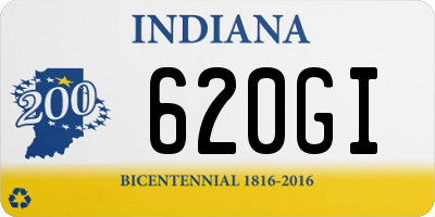 IN license plate 620GI