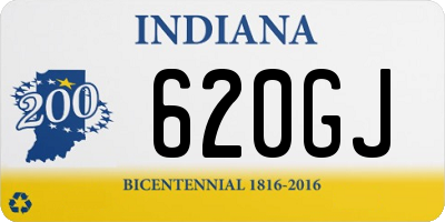 IN license plate 620GJ