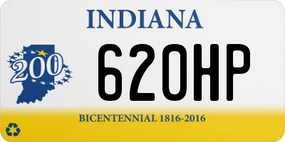 IN license plate 620HP