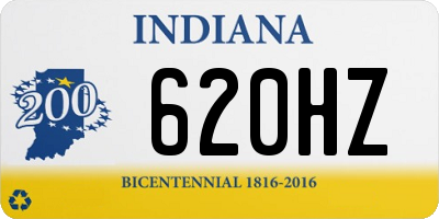 IN license plate 620HZ