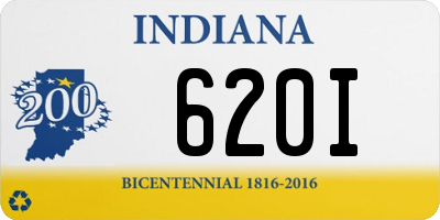 IN license plate 620I