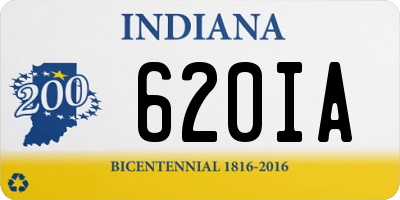 IN license plate 620IA
