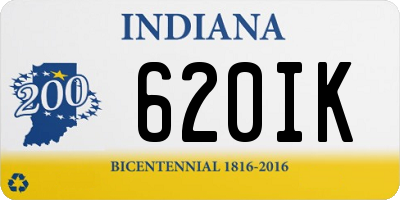 IN license plate 620IK