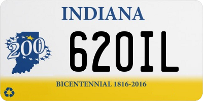IN license plate 620IL