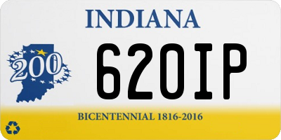 IN license plate 620IP