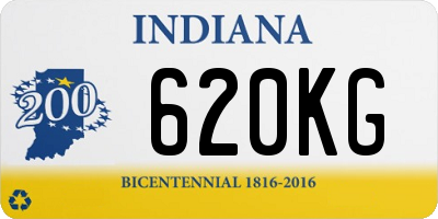 IN license plate 620KG