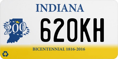 IN license plate 620KH