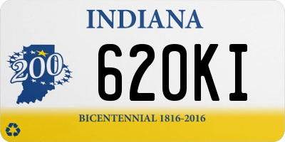 IN license plate 620KI