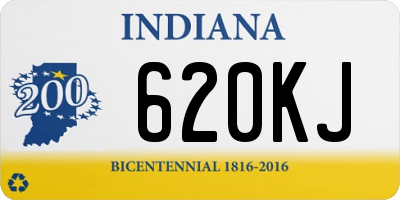 IN license plate 620KJ