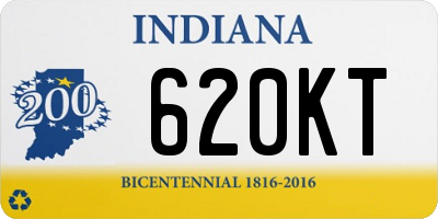 IN license plate 620KT