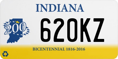 IN license plate 620KZ