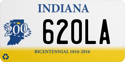 IN license plate 620LA