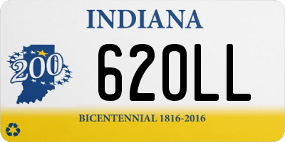 IN license plate 620LL