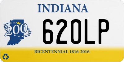 IN license plate 620LP