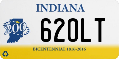 IN license plate 620LT