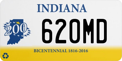 IN license plate 620MD