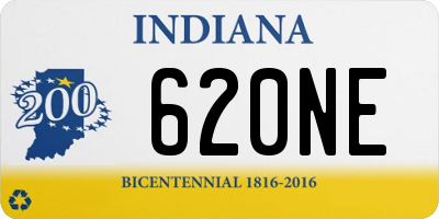 IN license plate 620NE