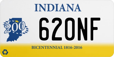 IN license plate 620NF