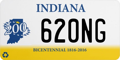 IN license plate 620NG