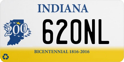 IN license plate 620NL