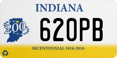 IN license plate 620PB