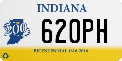 IN license plate 620PH