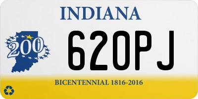 IN license plate 620PJ