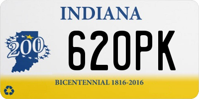 IN license plate 620PK