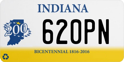 IN license plate 620PN