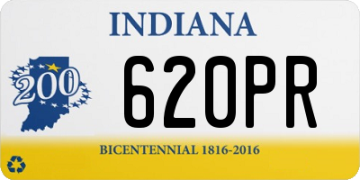 IN license plate 620PR