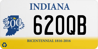 IN license plate 620QB