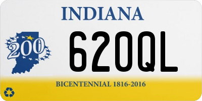 IN license plate 620QL