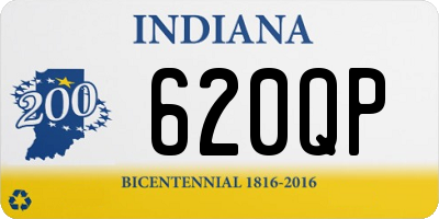 IN license plate 620QP