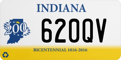 IN license plate 620QV