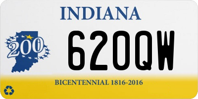 IN license plate 620QW