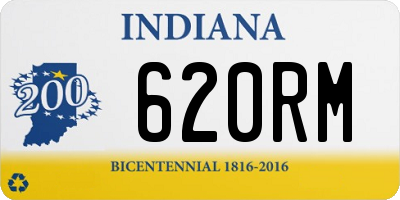 IN license plate 620RM