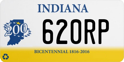 IN license plate 620RP