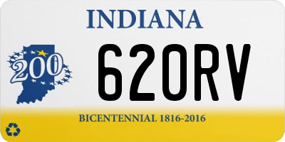IN license plate 620RV