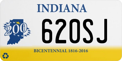 IN license plate 620SJ