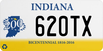 IN license plate 620TX