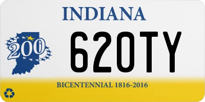 IN license plate 620TY