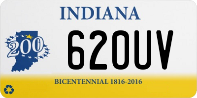 IN license plate 620UV