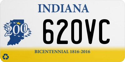 IN license plate 620VC